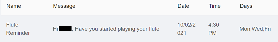Flute Reminder